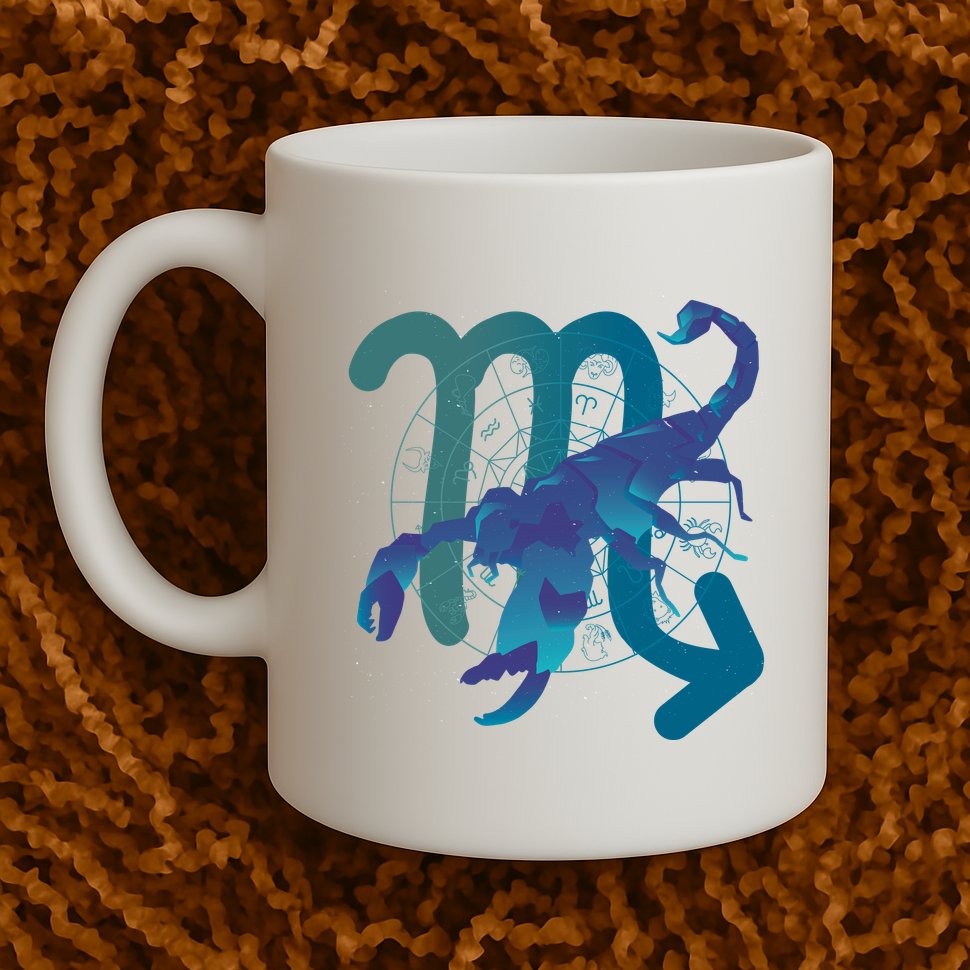 Scorpio Zodiac Symbol Mug
