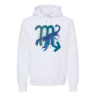 Scorpio Zodiac Symbol Premium Hoodie