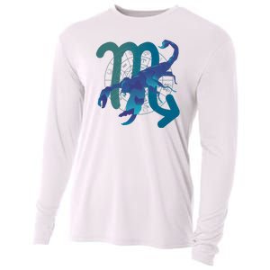 Scorpio Zodiac Symbol Cooling Performance Long Sleeve Crew