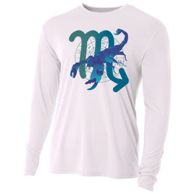 Scorpio Zodiac Symbol Cooling Performance Long Sleeve Crew