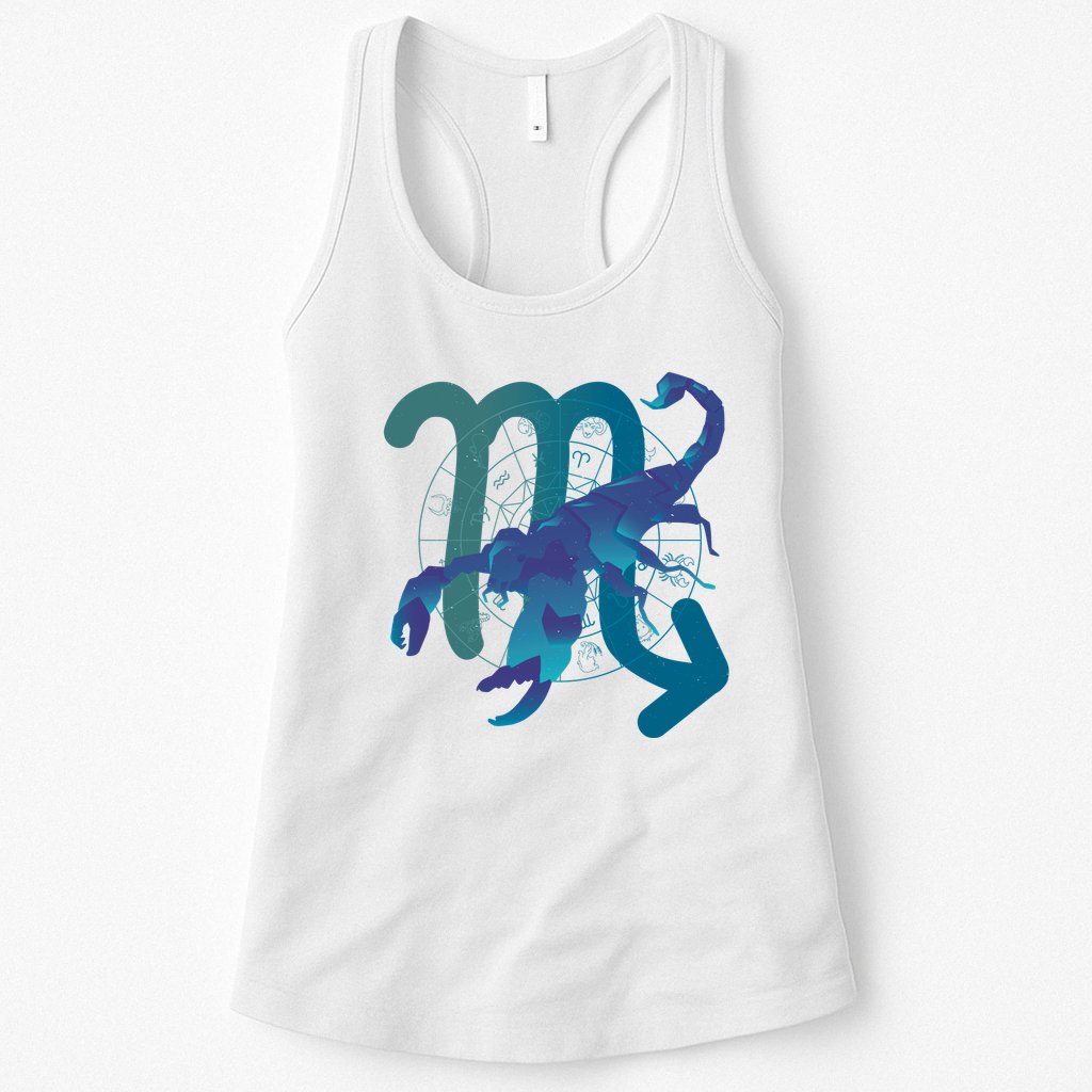 Scorpio Zodiac Symbol Womens Tank Top