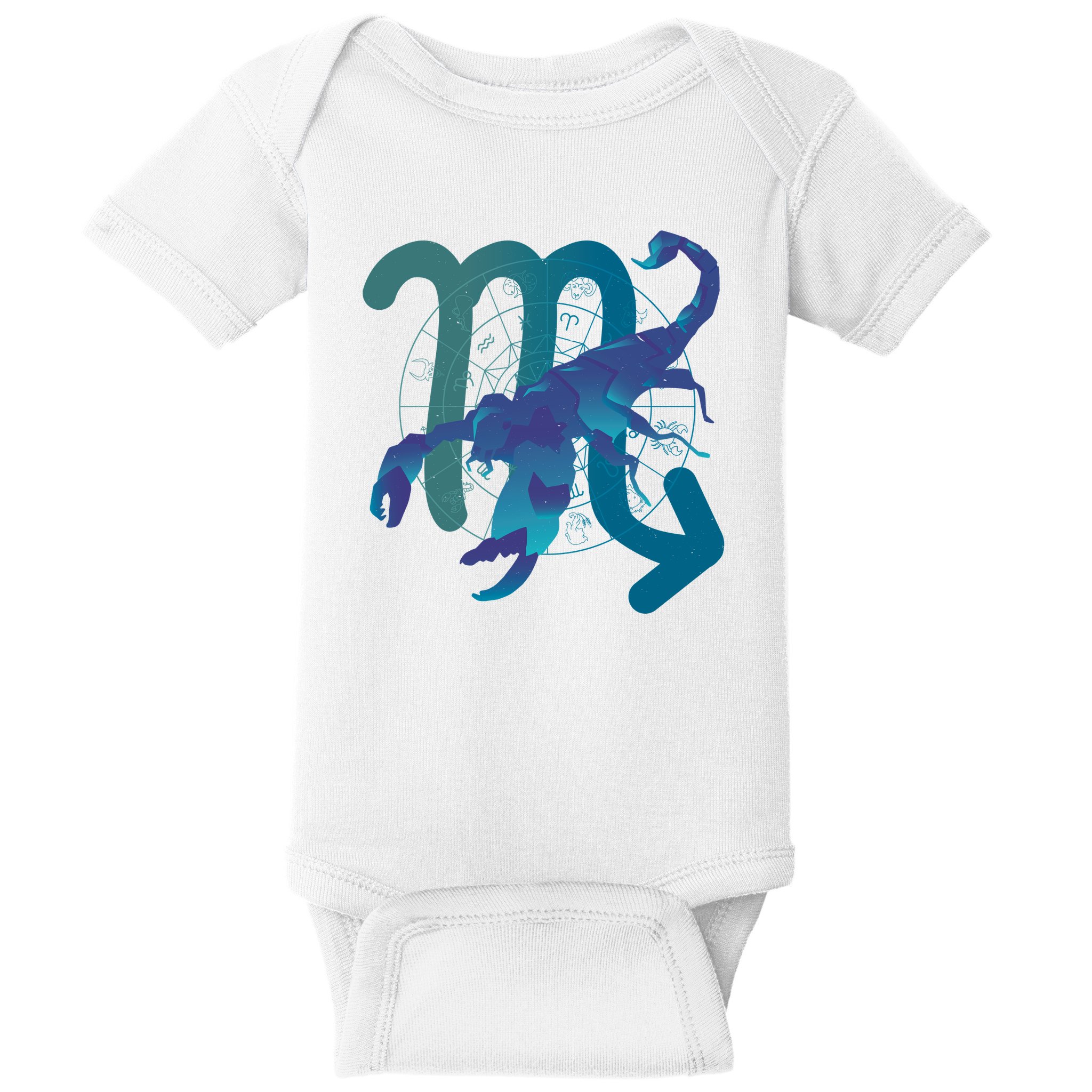 Scorpio Zodiac Symbol Baby Bodysuit