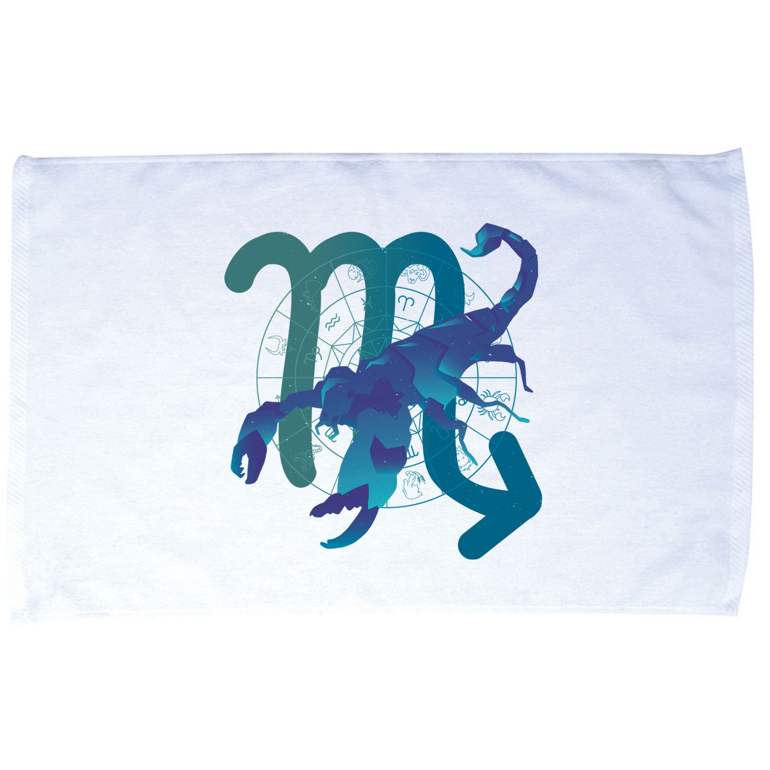 Scorpio Zodiac Symbol Microfiber Hand Towel