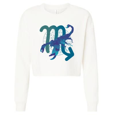 Scorpio Zodiac Symbol Cropped Pullover Crew