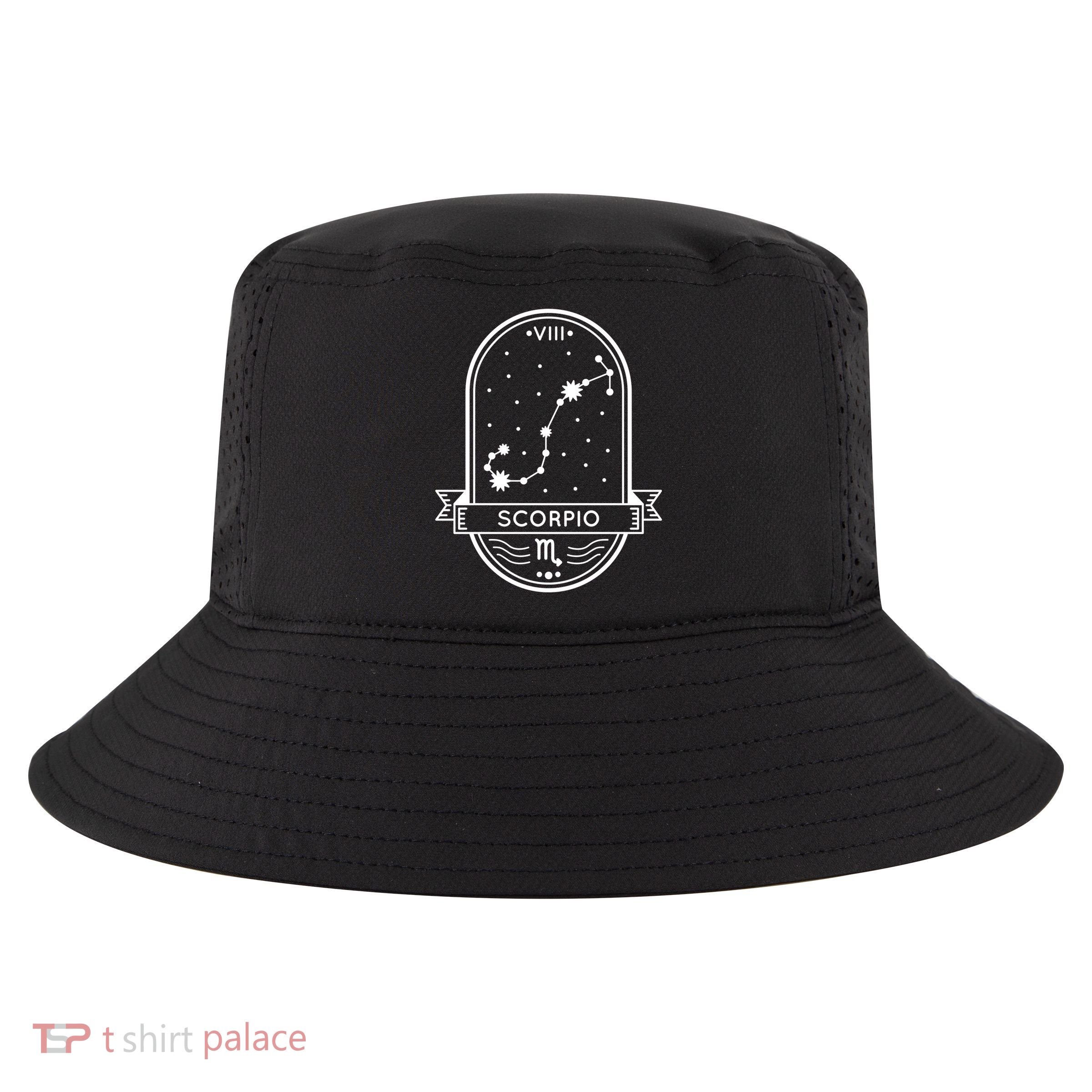 Scorpio Zodiac Symbol Design Cool Comfort Performance Bucket Hat