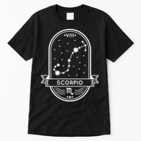 Scorpio Zodiac Symbol Design Tall T-Shirt