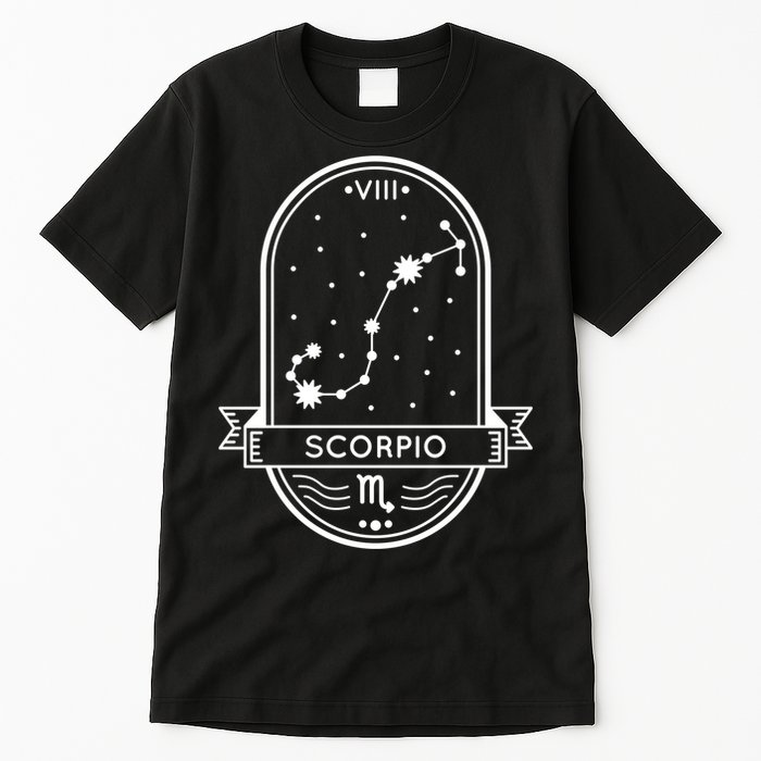 Scorpio Zodiac Symbol Design Tall T-Shirt