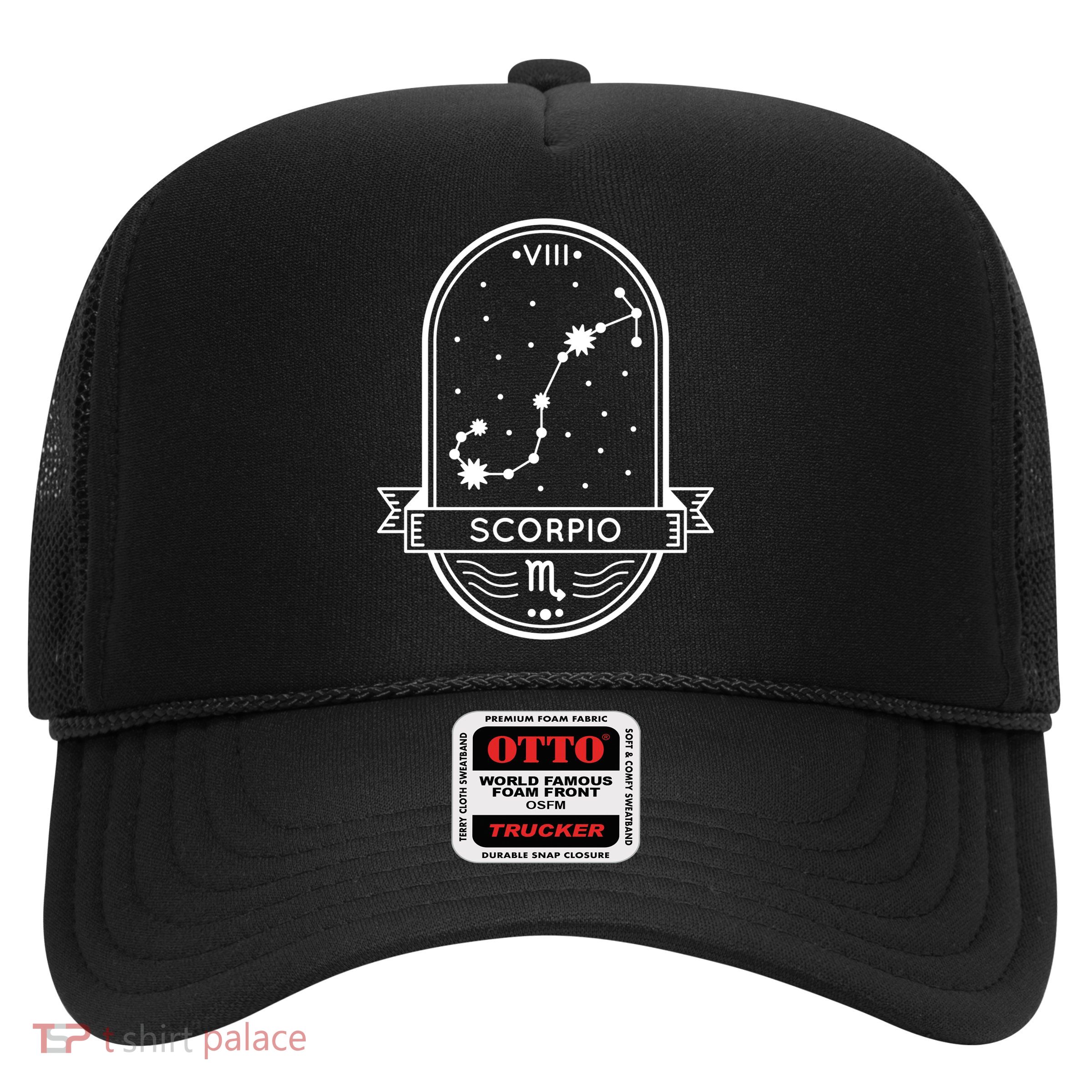 Scorpio Zodiac Symbol Design Trucker Hat