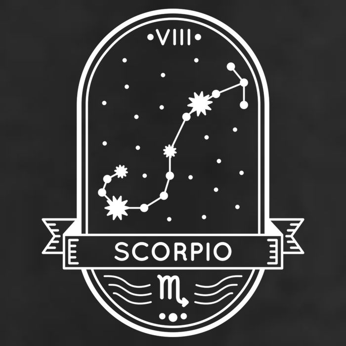 Scorpio Zodiac Symbol Design Golf Towel