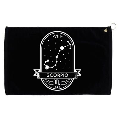 Scorpio Zodiac Symbol Design Grommeted Golf Towel