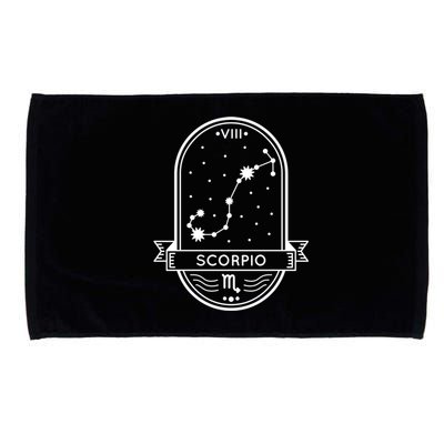 Scorpio Zodiac Symbol Design Microfiber Hand Towel