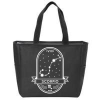 Scorpio Zodiac Symbol Design Zip Tote Bag