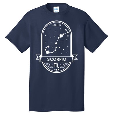 Scorpio Zodiac Symbol Design Tall T-Shirt