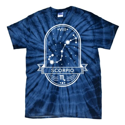 Scorpio Zodiac Symbol Design Tie-Dye T-Shirt