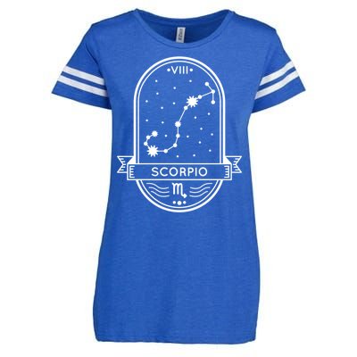 Scorpio Zodiac Symbol Design Enza Ladies Jersey Football T-Shirt