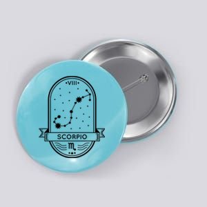 Scorpio Zodiac Symbol Design Button