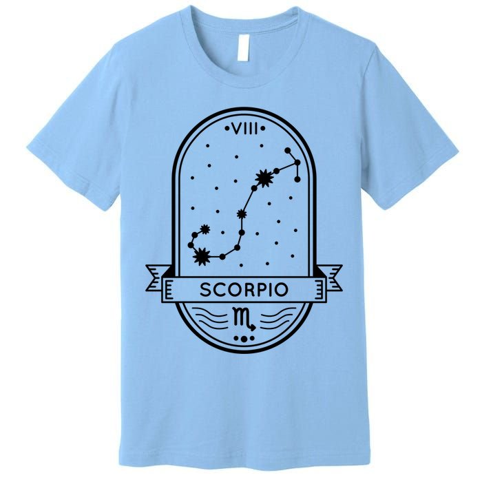 Scorpio Zodiac Symbol Design Premium T-Shirt