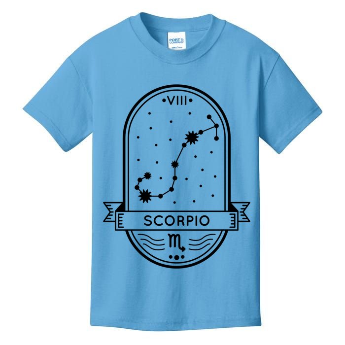 Scorpio Zodiac Symbol Design Kids T-Shirt