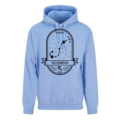 Scorpio Zodiac Symbol Design Unisex Surf Hoodie