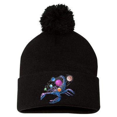 Scorpion Universe Pom Pom 12in Knit Beanie