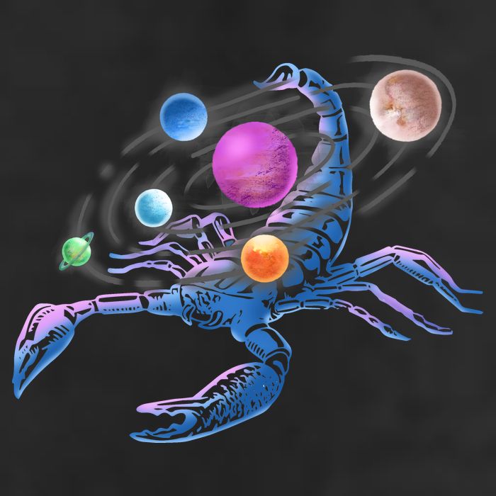 Scorpion Universe Golf Towel