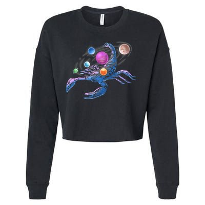Scorpion Universe Cropped Pullover Crew