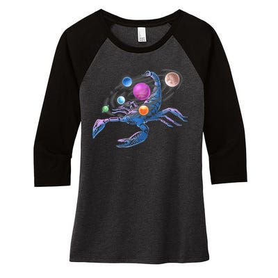 Scorpion Universe Women's Tri-Blend 3/4-Sleeve Raglan Shirt