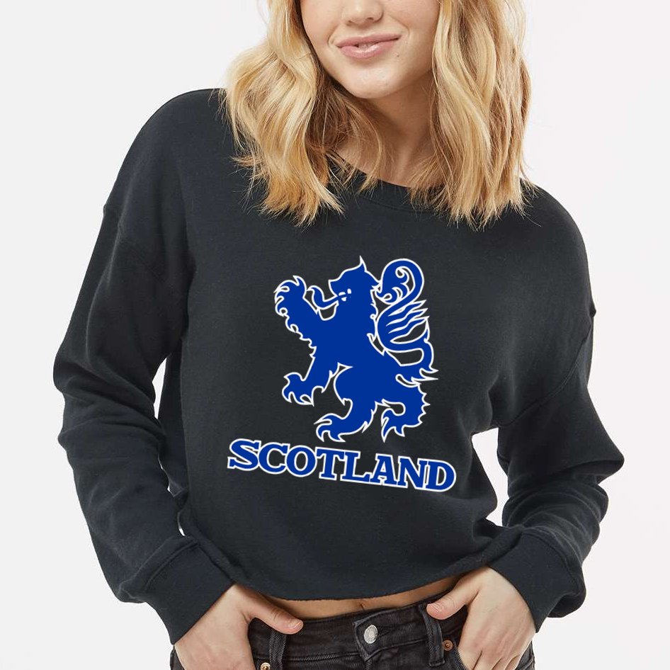Scotland Cropped Pullover Crew