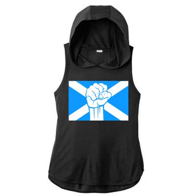 Scotland Power Ladies PosiCharge Tri-Blend Wicking Draft Hoodie Tank