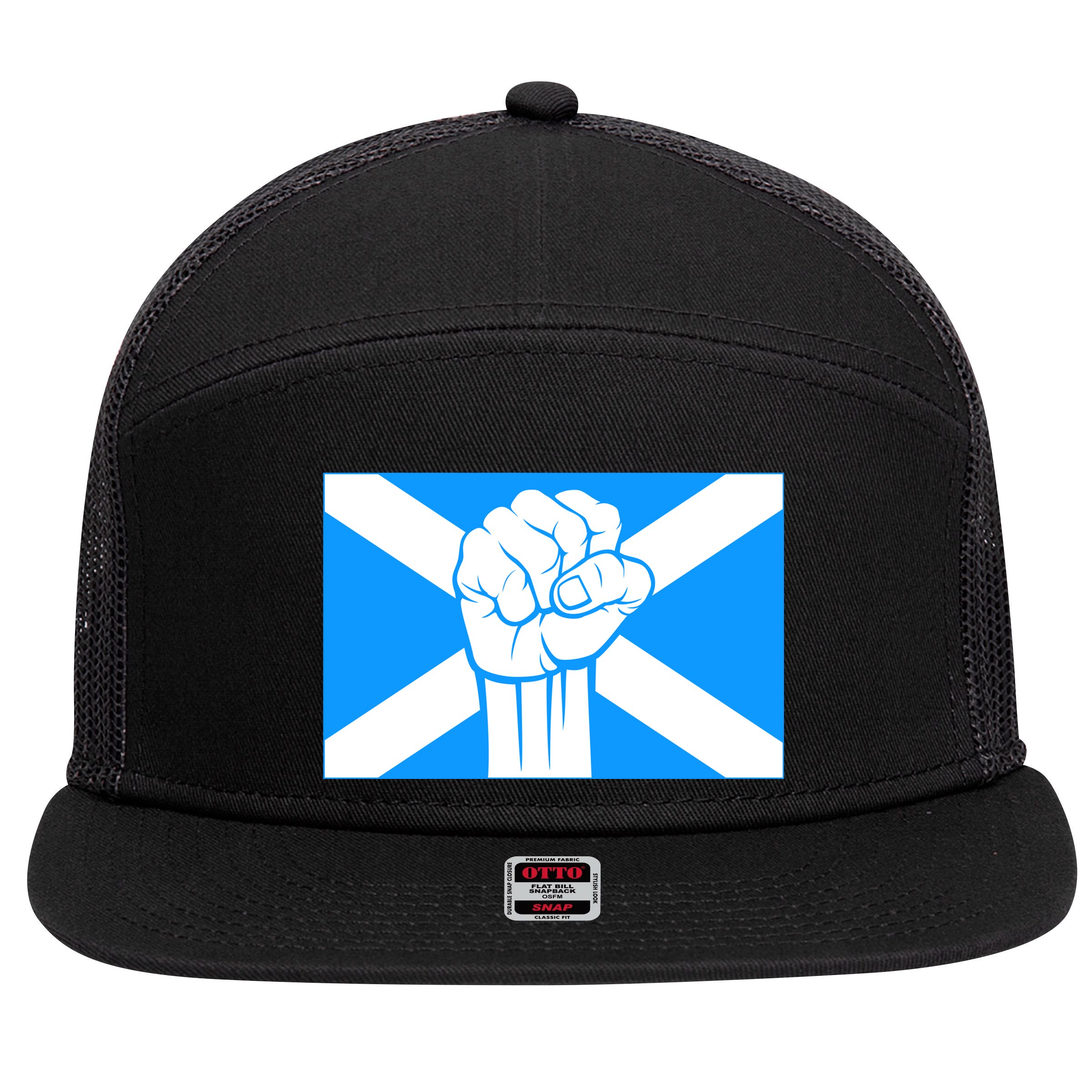 Scotland Power 7 Panel Mesh Trucker Snapback Hat