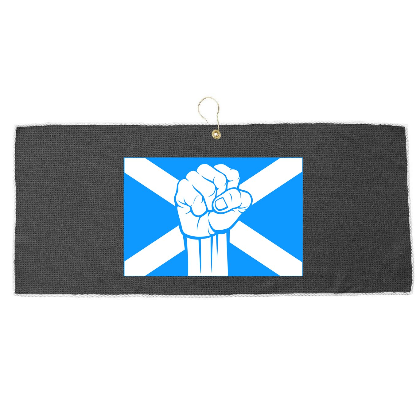 Scotland Power Large Microfiber Waffle Golf Towel
