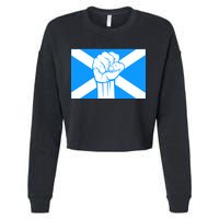 Scotland Power Cropped Pullover Crew