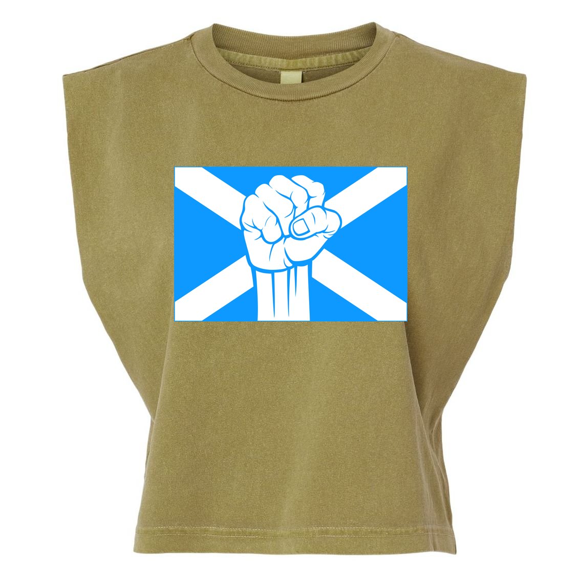 Scotland Power Garment-Dyed Women's Muscle Tee