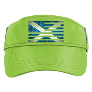 Scottish American Flag Adult Drive Performance Visor