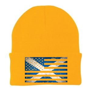 Scottish American Flag Knit Cap Winter Beanie