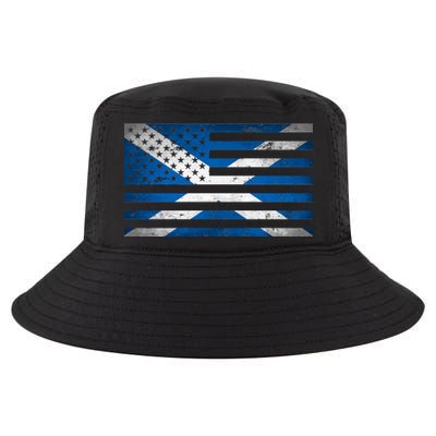 Scottish American Flag Cool Comfort Performance Bucket Hat