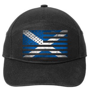 Scottish American Flag 7-Panel Snapback Hat