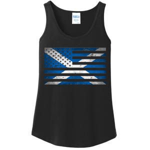 Scottish American Flag Ladies Essential Tank