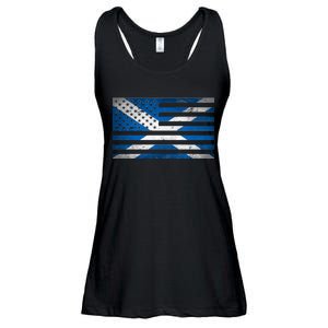 Scottish American Flag Ladies Essential Flowy Tank