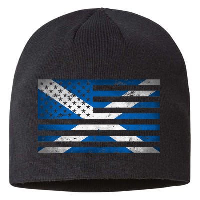 Scottish American Flag Sustainable Beanie