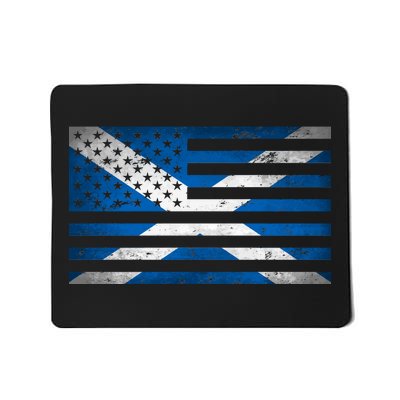 Scottish American Flag Mousepad