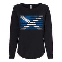 Scottish American Flag Womens California Wash Sweatshirt