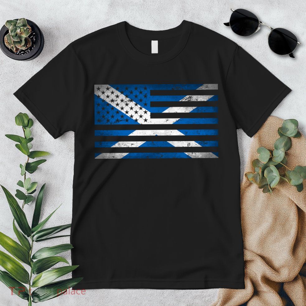 Scottish American Flag Premium T-Shirt