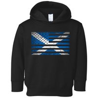 Scottish American Flag Toddler Hoodie