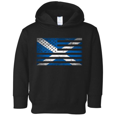 Scottish American Flag Toddler Hoodie