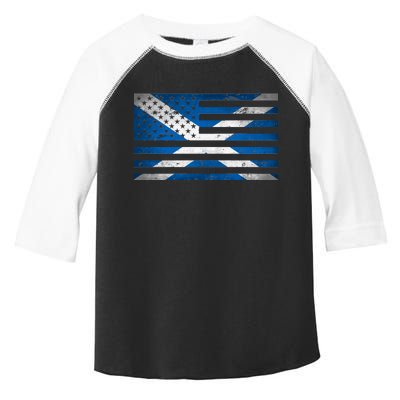 Scottish American Flag Toddler Fine Jersey T-Shirt