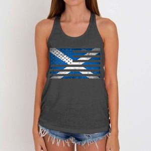 Scottish American Flag Women's Knotted Racerback Tank