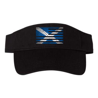 Scottish American Flag Valucap Bio-Washed Visor