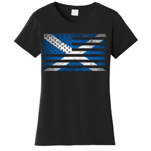 Scottish American Flag Women's T-Shirt