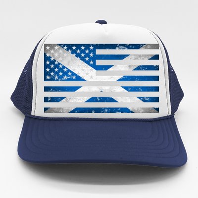 Scottish American Flag Trucker Hat